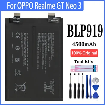 100% - os nagy kapacitású BLP919 4500mAh Akkumulátor OPPO Realme GT Neo 3 Telefon Csere Eszközök