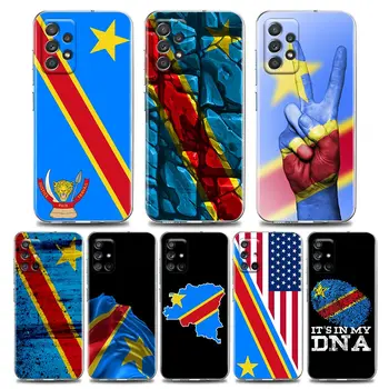 Demokratikus Köztársaság, Kongó-Brazzaville Zászló Egyértelműen A Samsung Galaxy A52 A53 A72 A53 A73 A51-Es A32 A33 A41 A22 A23 Puha Borító