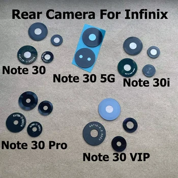 Eredeti Hátsó Kamera Üveg Infinix Megjegyzés: 30 30i Pro VIP 4G 5G Hátsó Kamera Üveg objektívvédő Ragasztóval Öntapadó Matrica