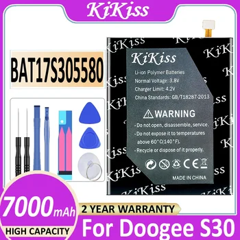 KiKiss 7000mAh BAT17S305580 Akkumulátor Doogee S30 S 30 Nagy Kapacitású Mobil Telefon Csere Akkumulátor