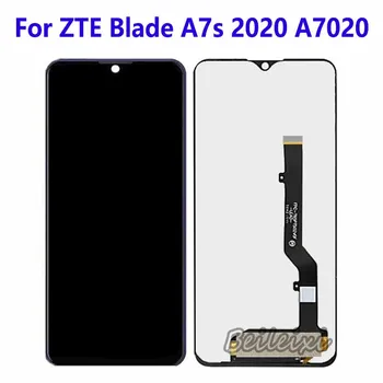 LCD Kijelző érintőképernyő Digitalizáló Közgyűlés A ZTE Blade A7s 2020 A7020 A7020RU LCD