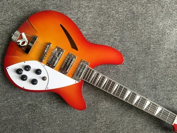 Rickenbacker 360 elektromos gitár, félig üreges test, 12 húros gitár, 5 darab fa splice nyak