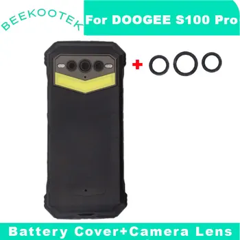 Új, Eredeti DOOGEE S100 Pro Akkumulátor Fedél hátlap A Hátsó Fő Sub Kamera Lencséje Üveg Fedelét DOOGEE S100 Pro Okos Telefon